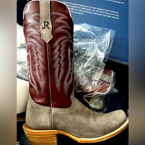 R.Watson Plum/Gray roughout boots